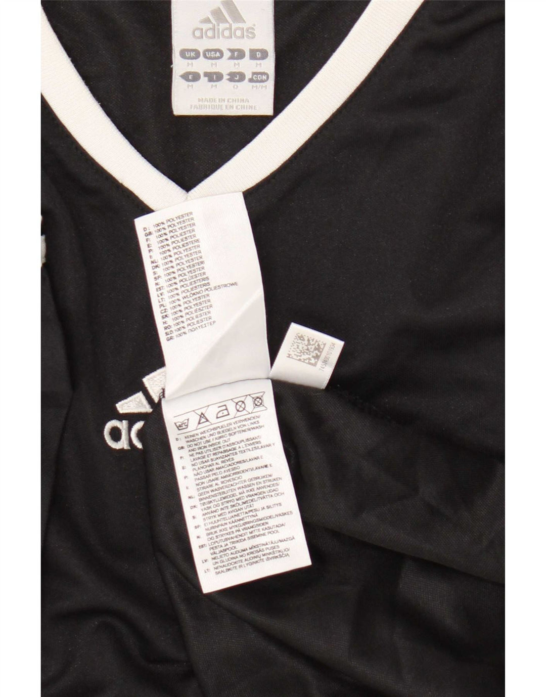 Adidas T-Shirt Homme Haut Noir Moyen Polyester