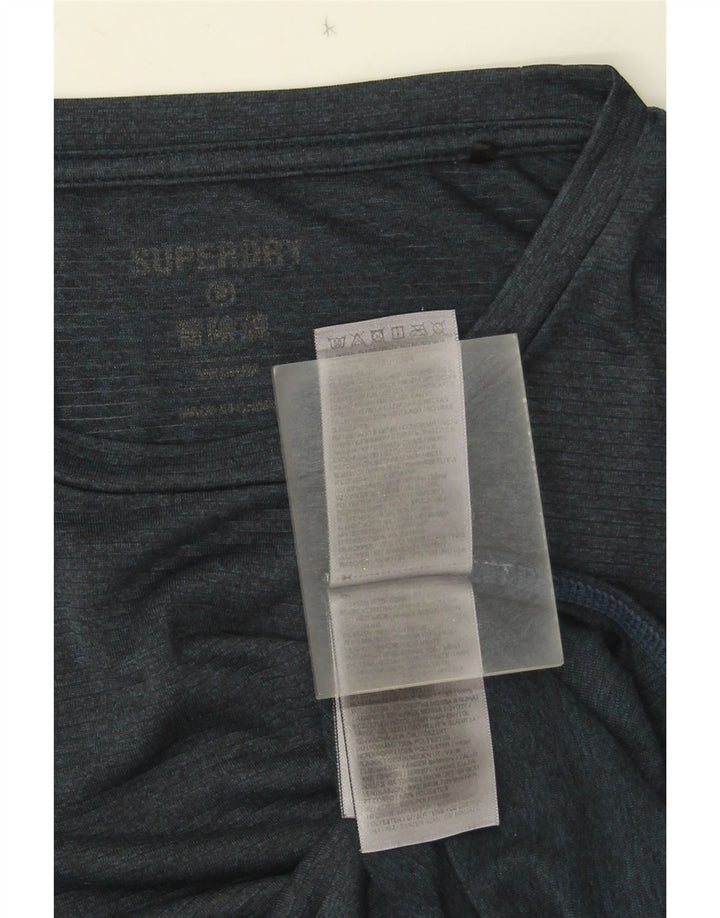 Superdry T-Shirt Homme Bleu Marine Moyen Polyester
