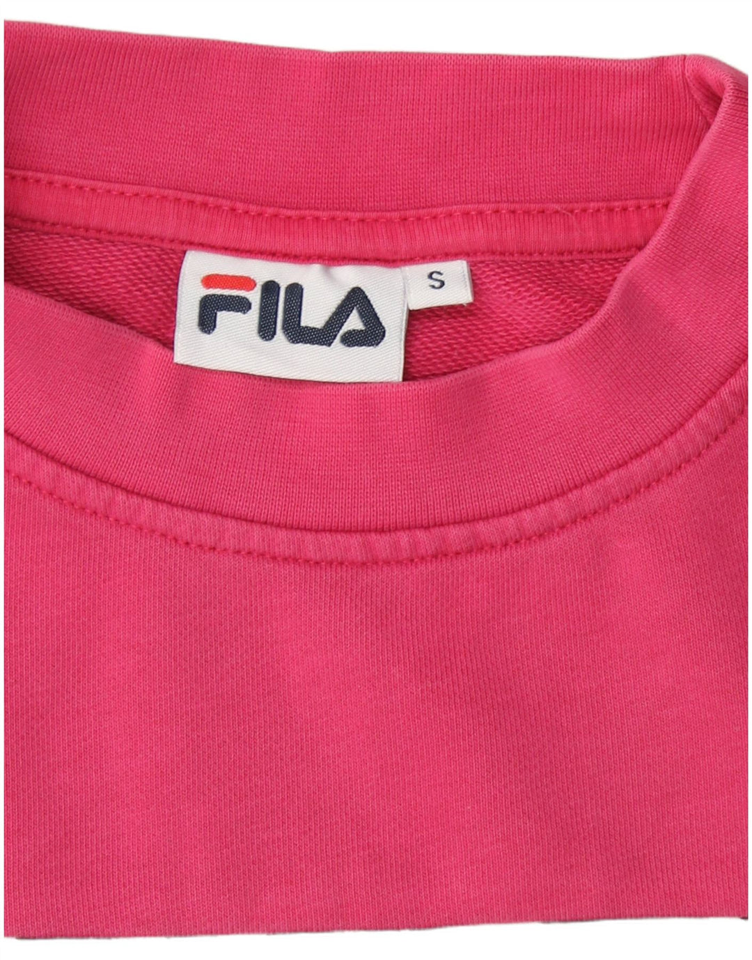 FILA Sweat-shirt surdimensionné pour femme UK 10 Small Rose Colourblock