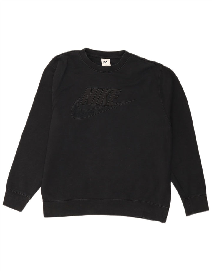 Nike Sweat-shirt graphique en coton noir moyen pour homme