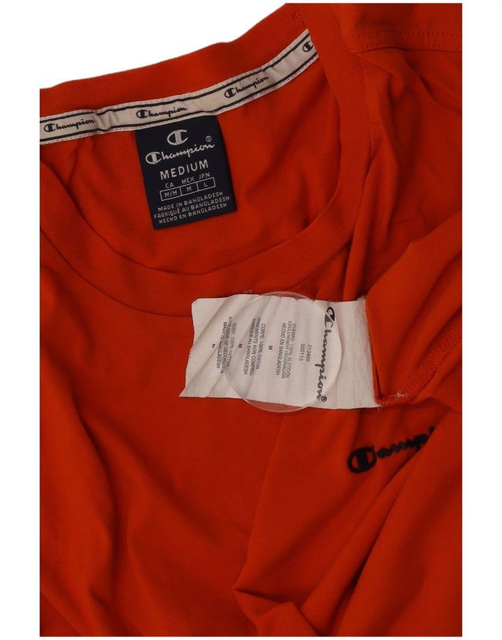 Champion T-Shirt Homme Orange Moyen Coton