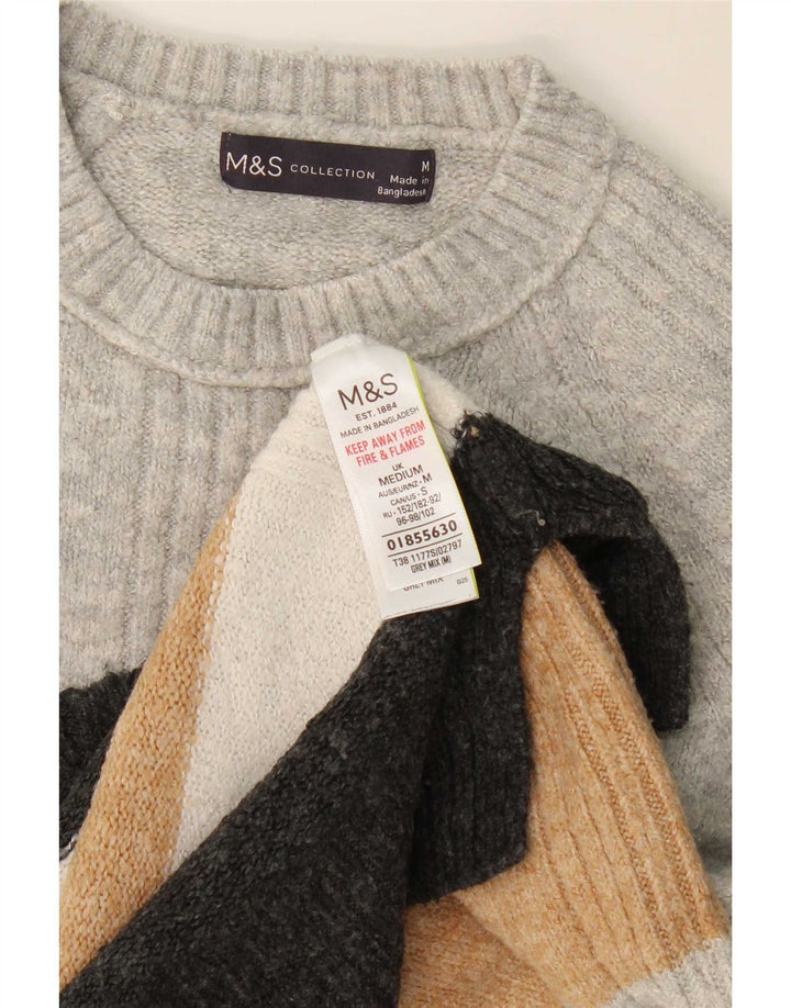 Marks & Spencer Pull ras du cou pour femme UK 14 Gris moyen
