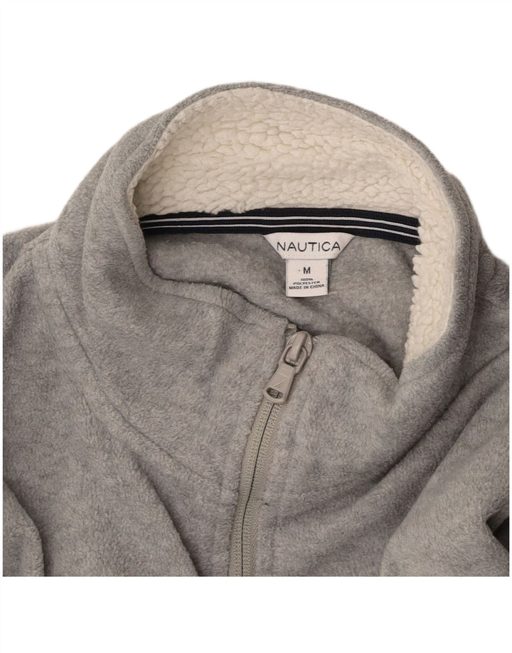 NAUTICA Veste Polaire Femme UK 14 Gris Moyen Polyester