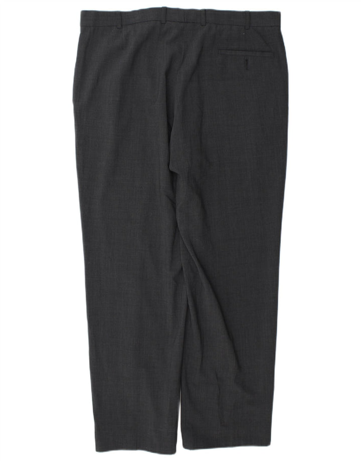 Marks & Spencer Pantalon de costume coupe ajustée pour homme W38 L31 Gris Polyester