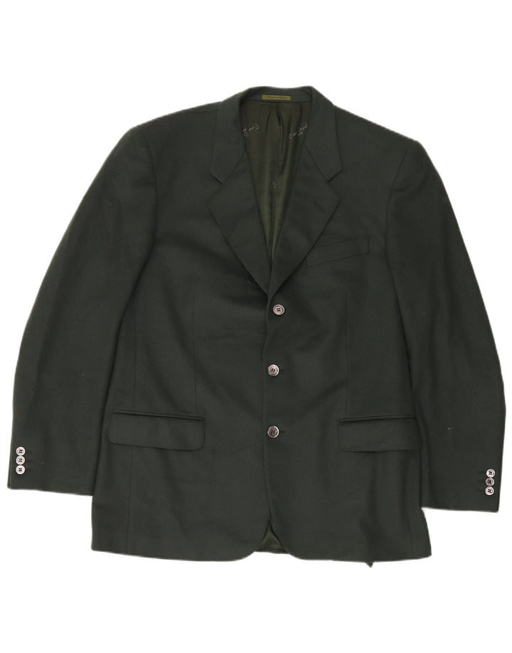 Pierre Cardin Veste Blazer 3 Boutons Homme IT 50 Large Kaki Laine
