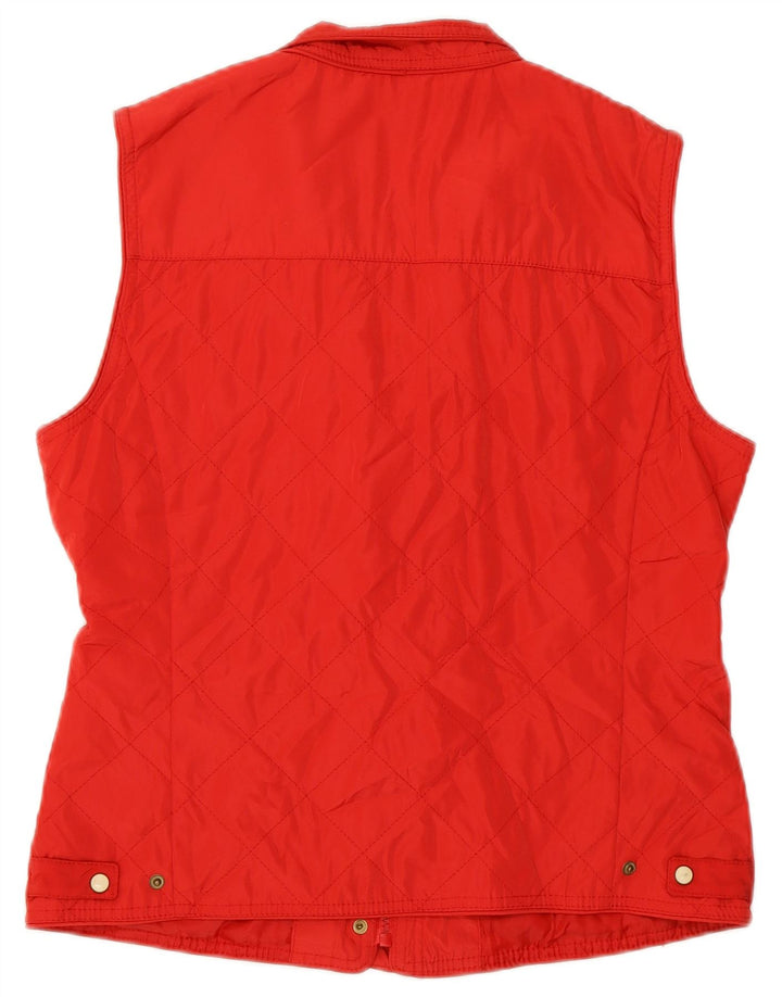Zara Gilet matelassé pour femme UK 14 Large Rouge
