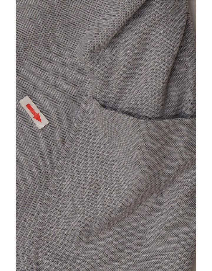 Zara Veste Blazer 2 Boutons Homme EU 52 Grand Gris Colorblock Polyester