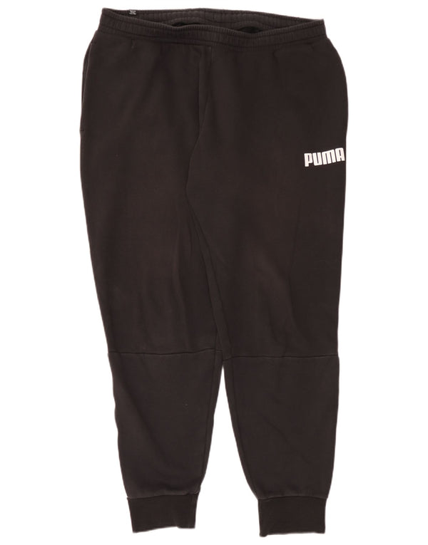 Puma Pantalon de Survêtement Graphique Joggers XL Homme Noir Colorblock Coton