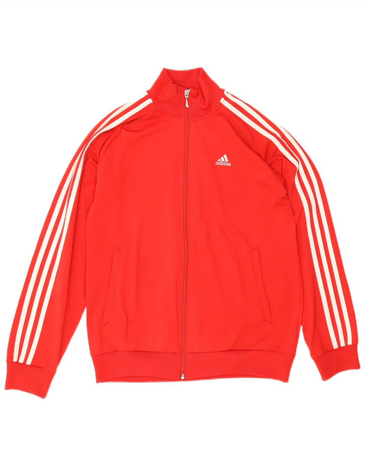 Veste de survêtement Adidas Garçon Clima 365 13-14 ans Rouge Polyester