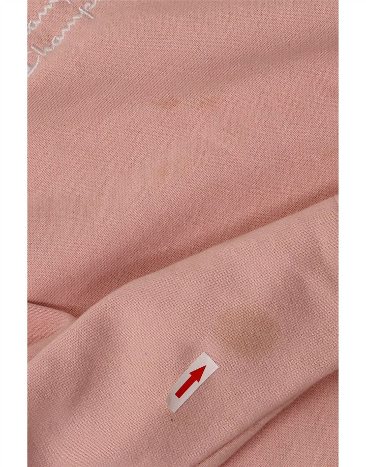 Champion Sweat-shirt surdimensionné pour femme UK 10 Petit coton rose