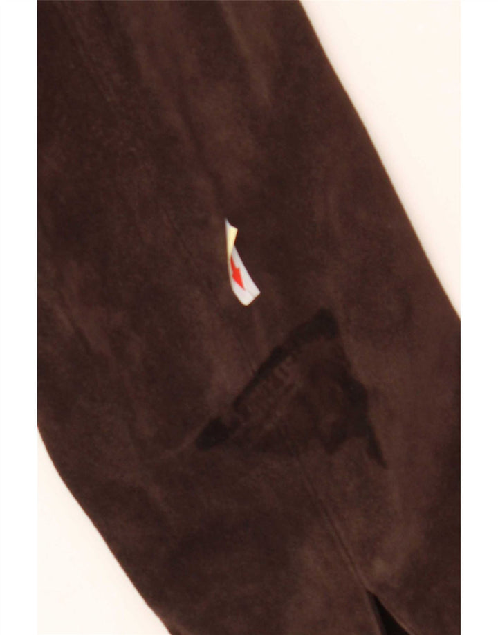 Fabrizio Lenzi Veste en Daim Femme IT 46 Grand Cuir Marron