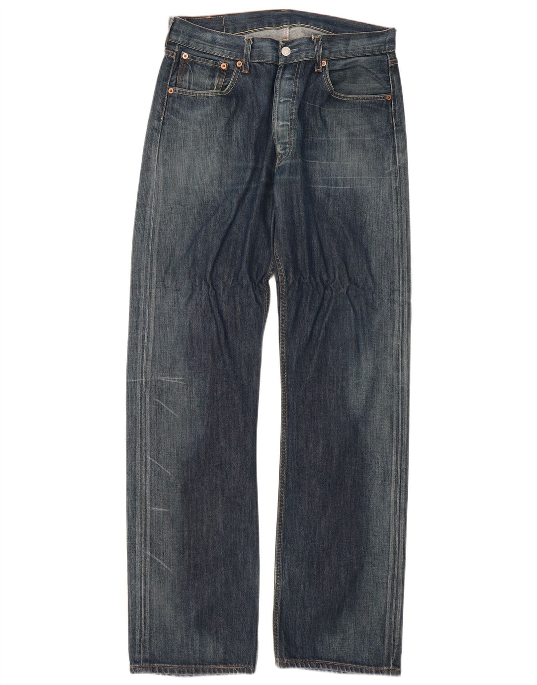 Levi's Jean Droit 501 Femme W34 L36 Bleu Coton