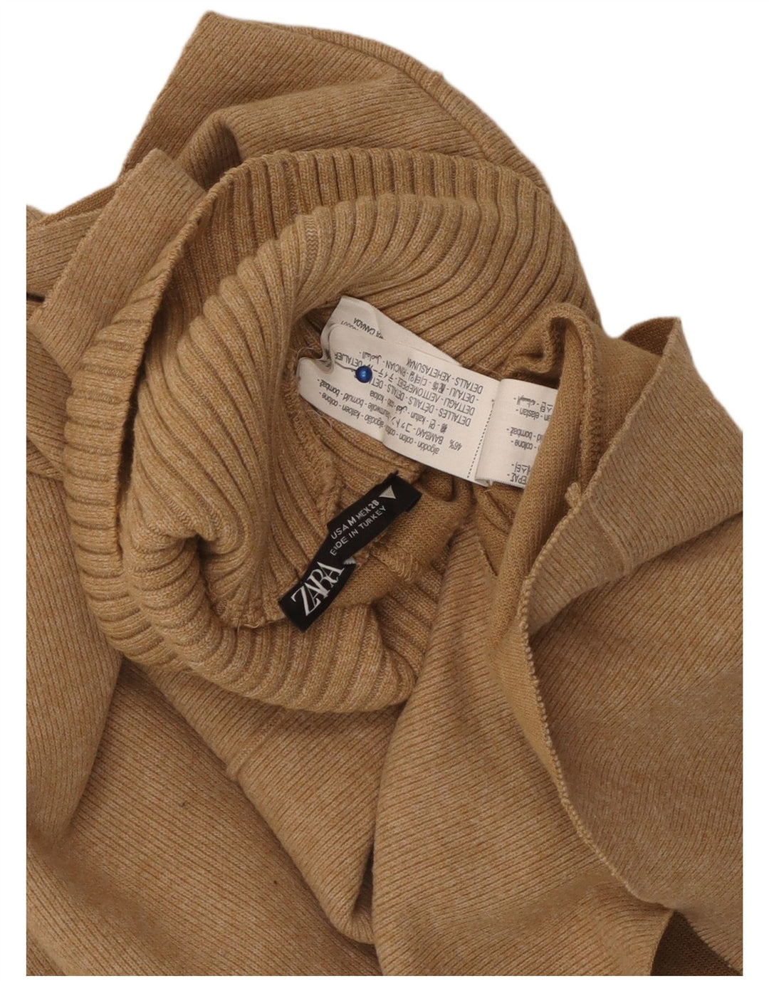 Zara Femme Débardeur UK 12 Coton Beige Moyen