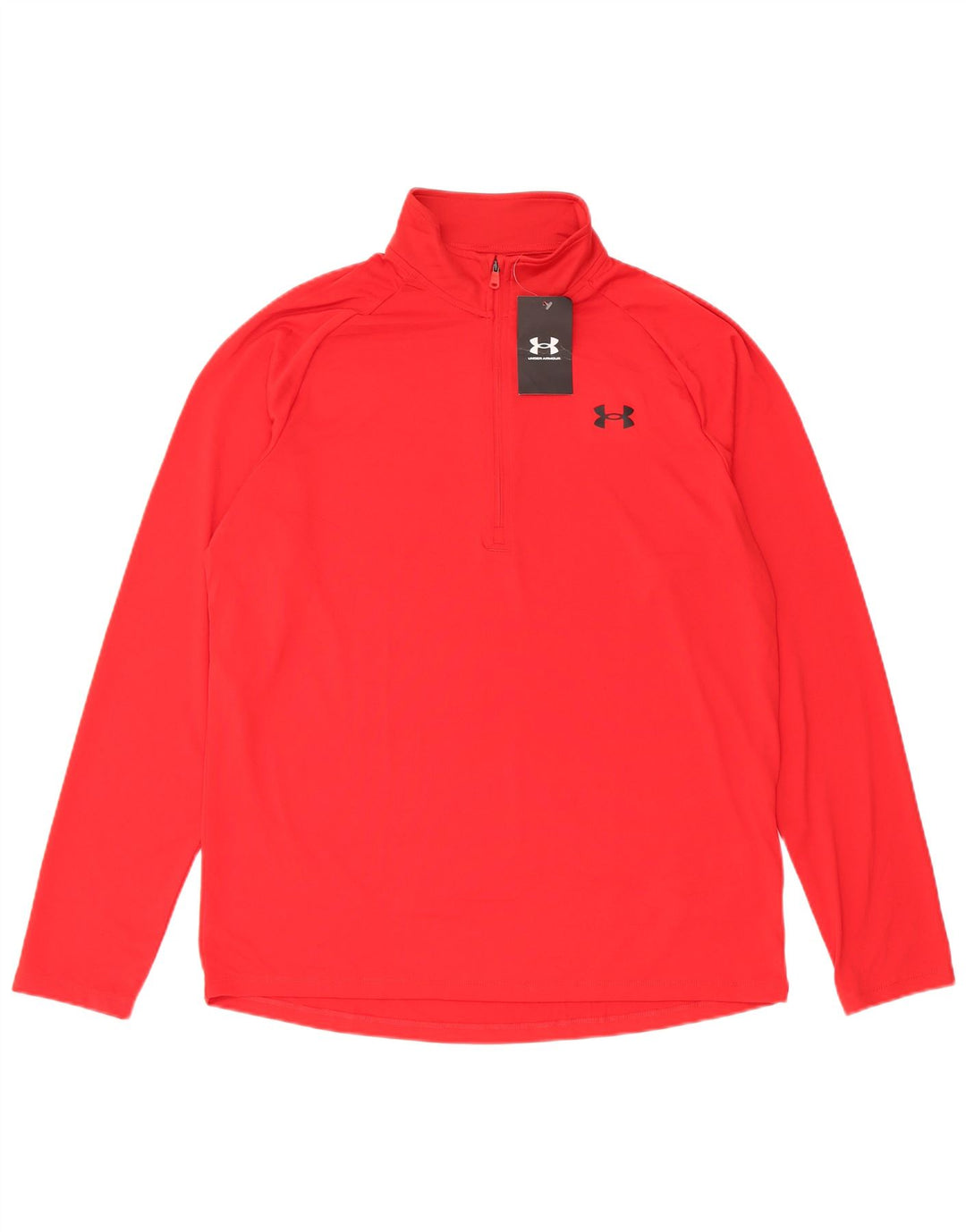 Under Armour Haut de survêtement coupe ample à col zippé pour homme, grand rouge