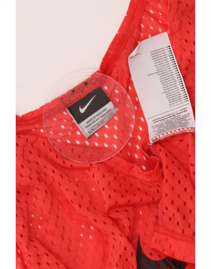 Nike Mens Graphic Débardeur Large Rouge Polyester
