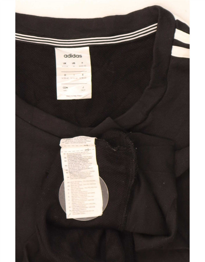 Adidas Climalite Sweatshirt Jumper UK 12/14 Medium Noir Polyester