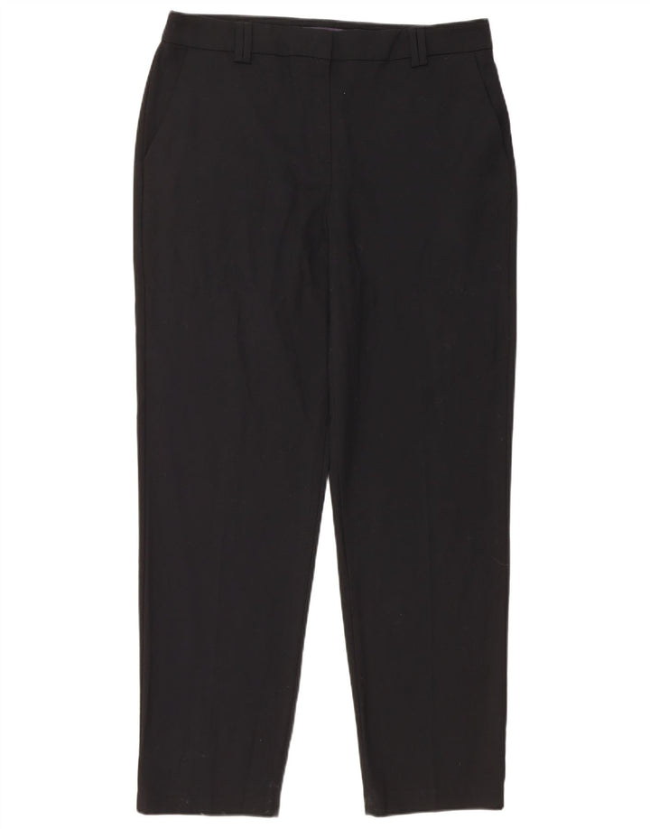 Marks & Spencer Pantalon Chino Femme UK 12 Medium W34 L29 Noir