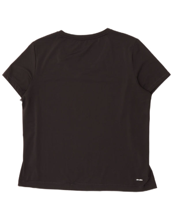 Adidas Climalite T-Shirt Top UK 24/26 2XL Noir