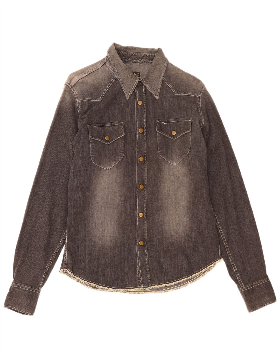Lee Chemise en Jean Homme Gris Moyen Coton