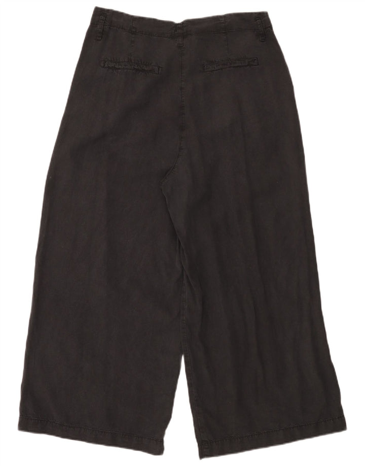 Dack's Pantalon capri large pour femme IT 44 Medium W30 L23 Tencel noir