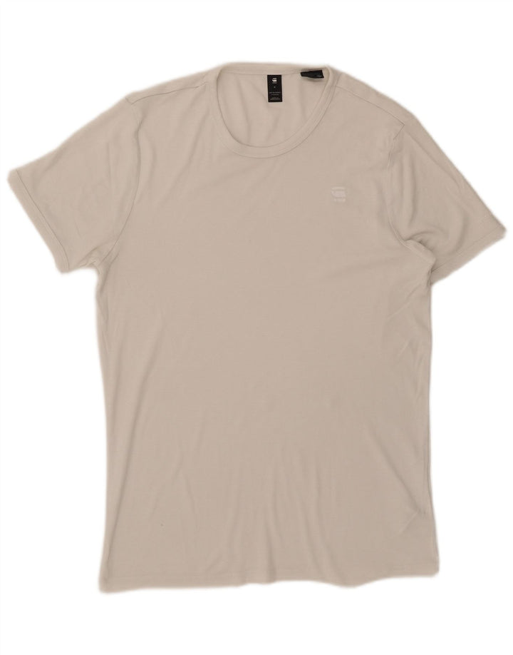 G-Star T-Shirt Homme Blanc Moyen Coton