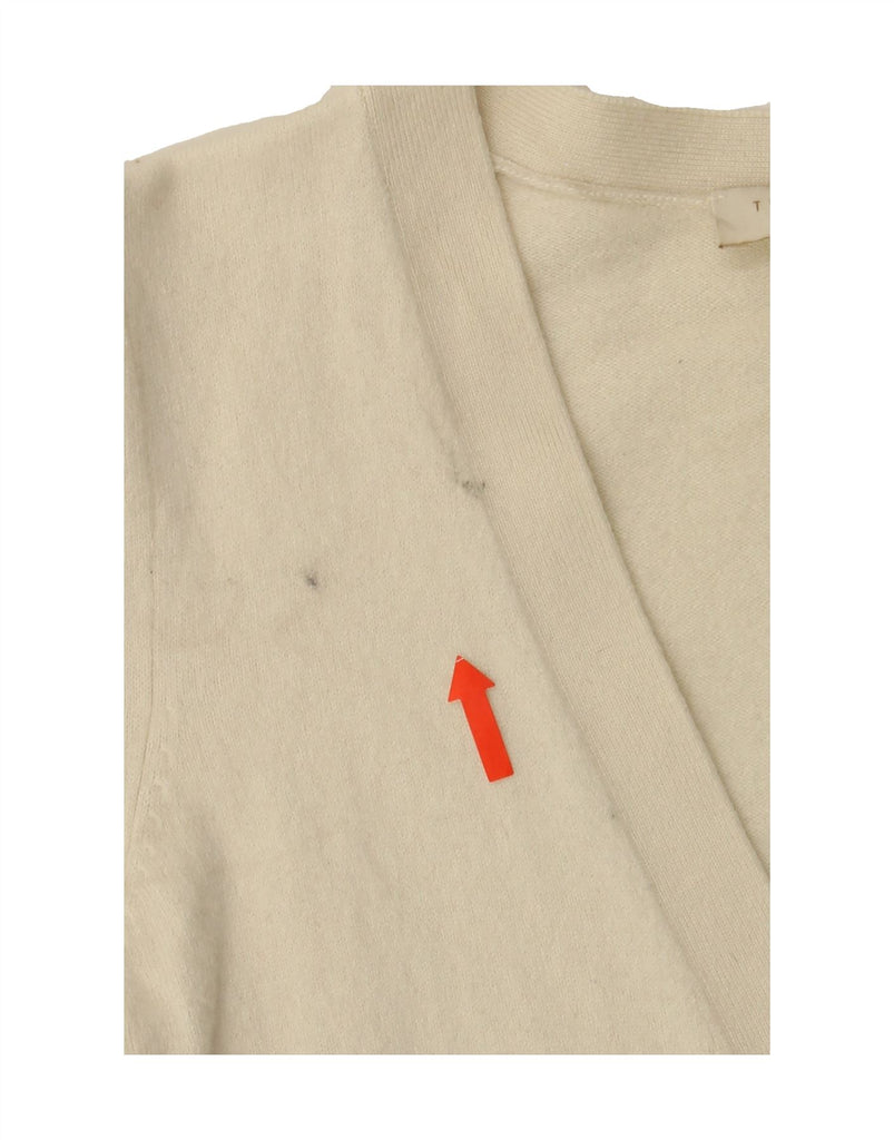 TED BAKER Womens Crop Cardigan Sweater Size 1 XS Off White Wool Vintage Ted Baker and Second-Hand Ted Baker from Messina Hembry 