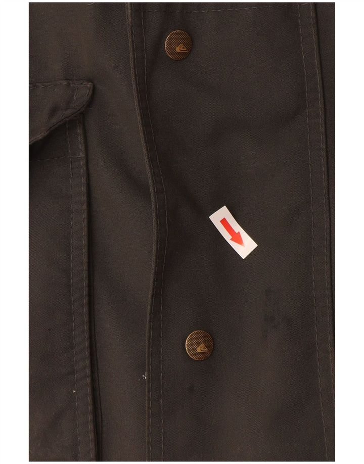 Quiksilver Veste coupe-vent à capuche pour homme UK 38 Gris moyen Polyester