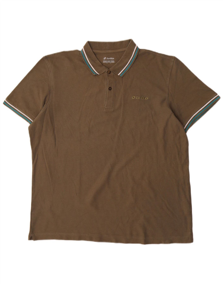 Lotto Polo Homme XL Kaki Coton