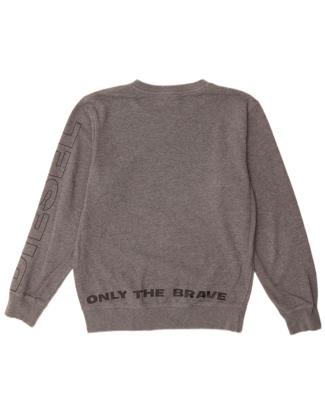 Diesel Sweat-shirt graphique pour homme en coton gris Small