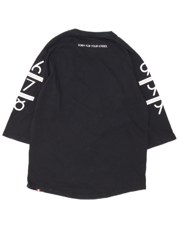 Jordan Haut graphique à manches 3/4 pour homme en coton noir moyen