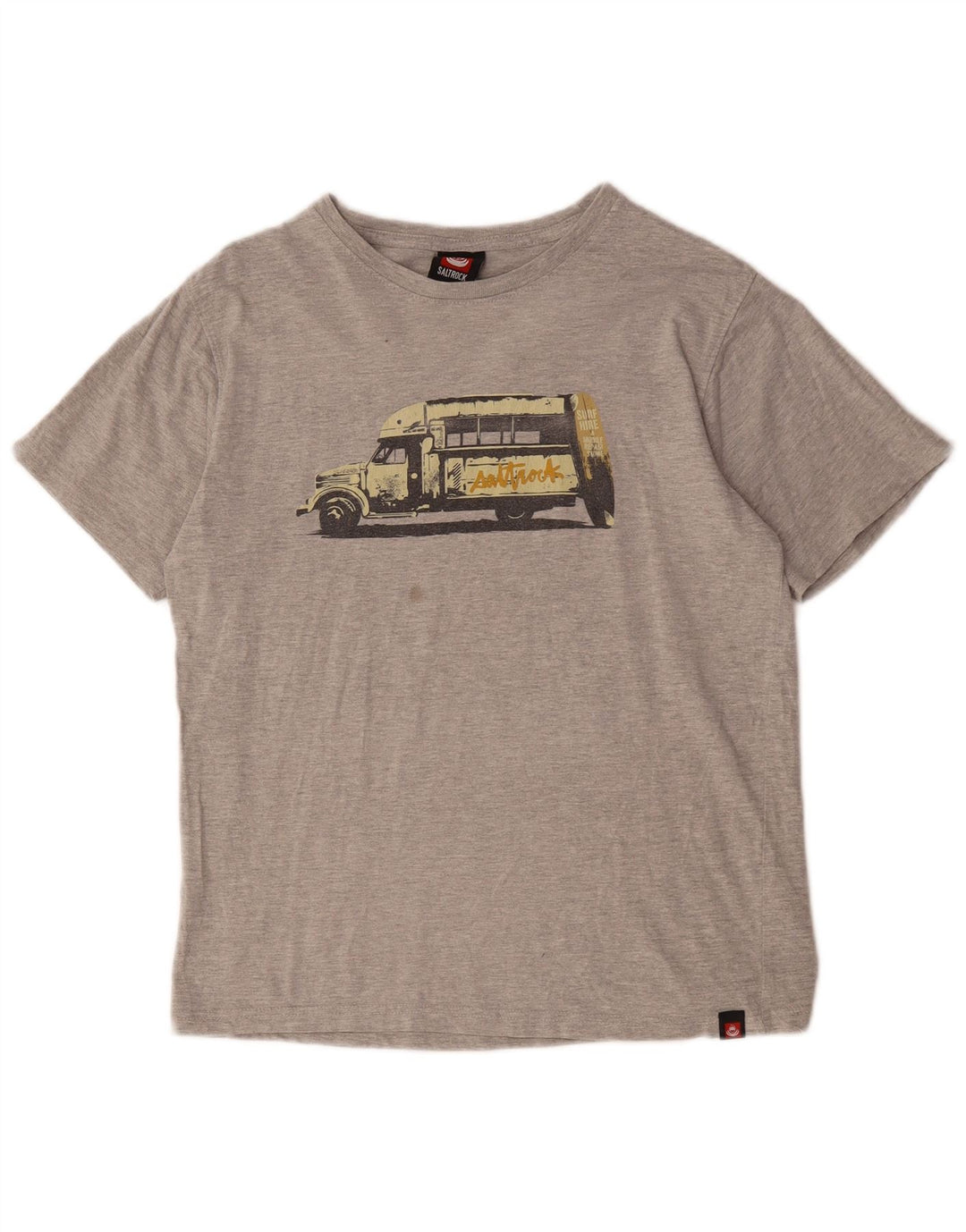 Saltrock T-Shirt Graphique Homme Petit Gris Moucheté Coton