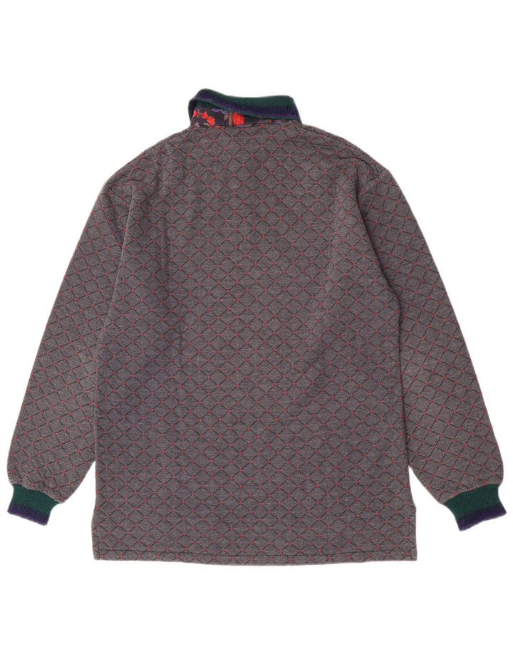 Johnny Lambs Polo Rugby Homme IT 50 Gris Moyen Argyle/Diamant