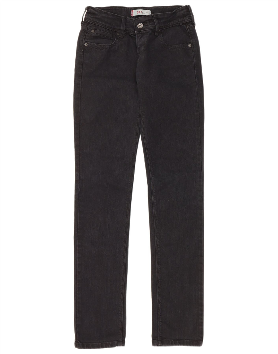 Levi's Jean Slim 571 Femme W28 L34 Coton Noir