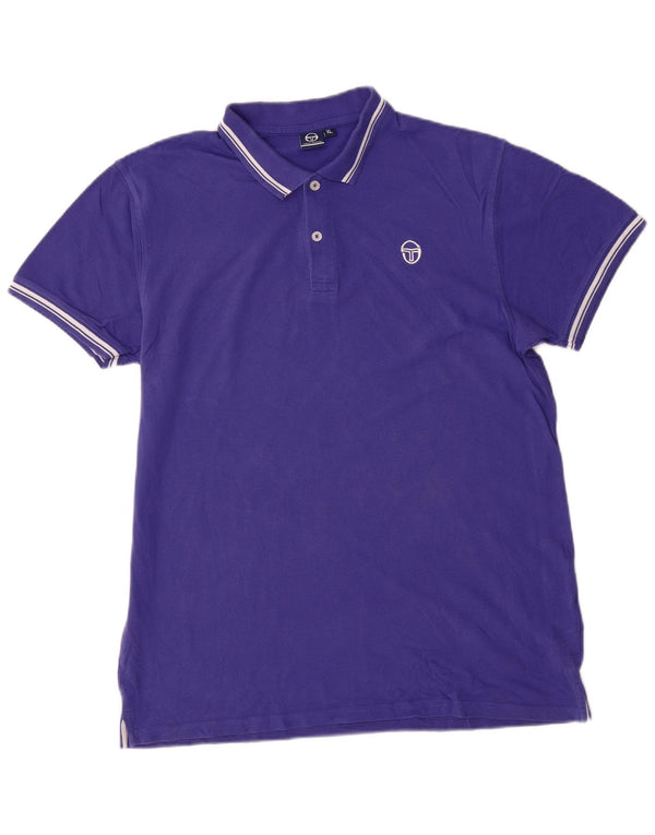 Sergio Tacchini Polo Homme XL Violet Coton