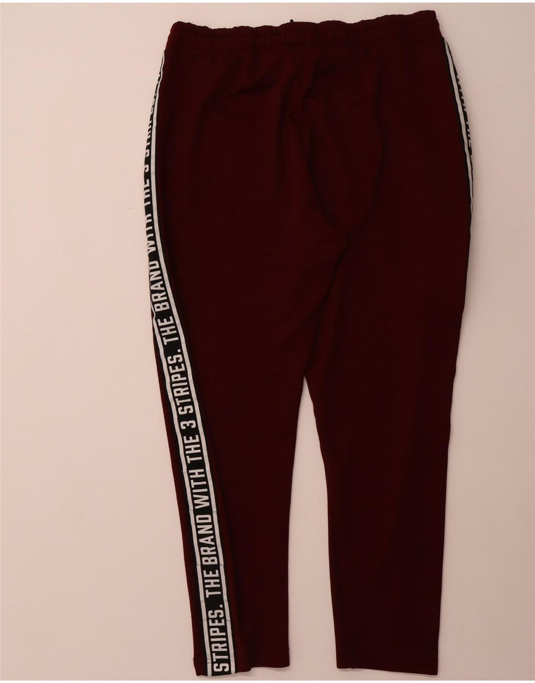 ADIDAS Pantalon de survêtement graphique pour homme XL en polyester color block bordeaux