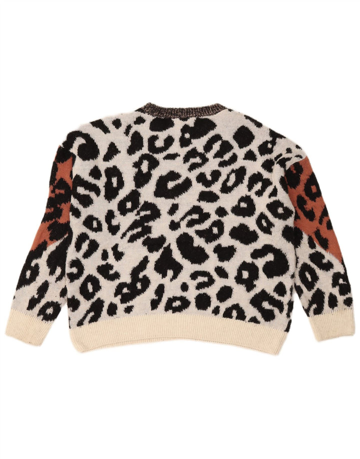 Marks & Spencer Pull court à col bateau pour femme UK 14 Medium Multicolo