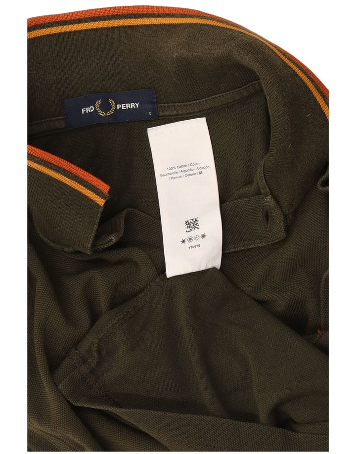 Fred Perry Polo Homme Petit Kaki Coton
