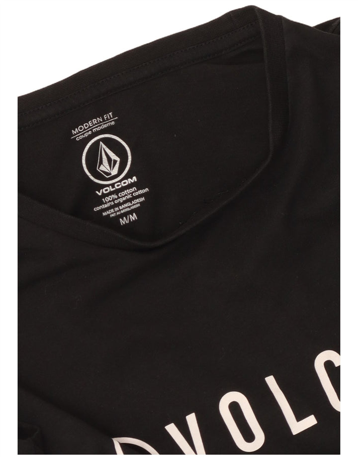 Volcom T-shirt graphique coupe moderne pour homme en coton noir moyen