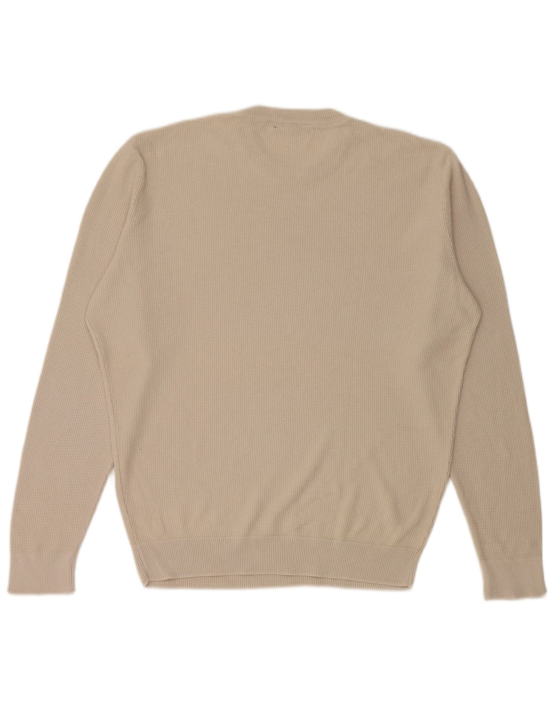 Zara Pull Col Rond Homme Beige Moyen