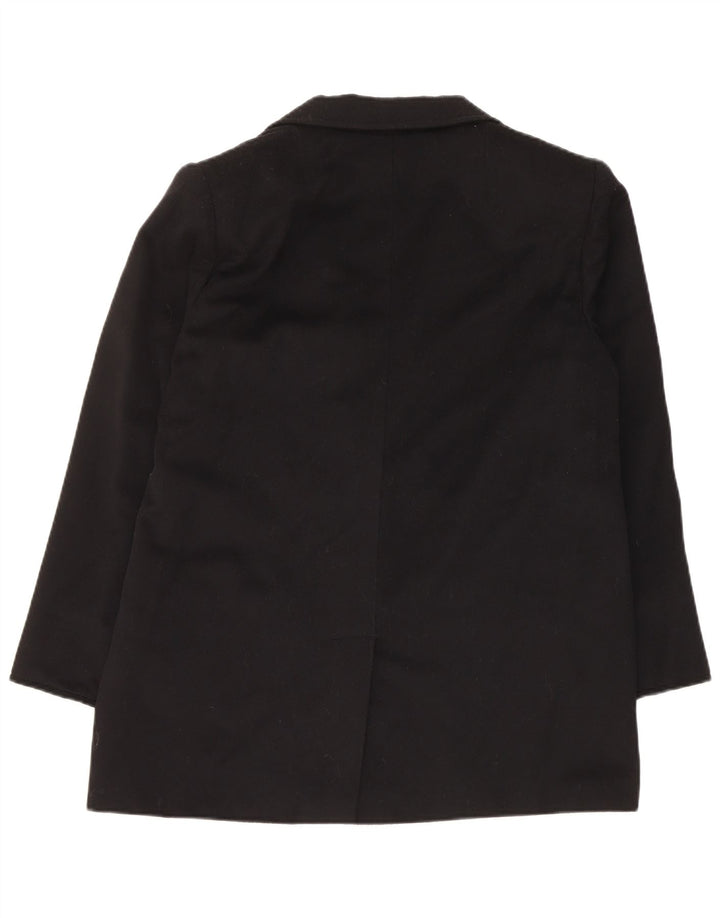 Marina Rinaldi Veste Blazer 2 Boutons Femme Taille 21 Laine Noire Moyenne