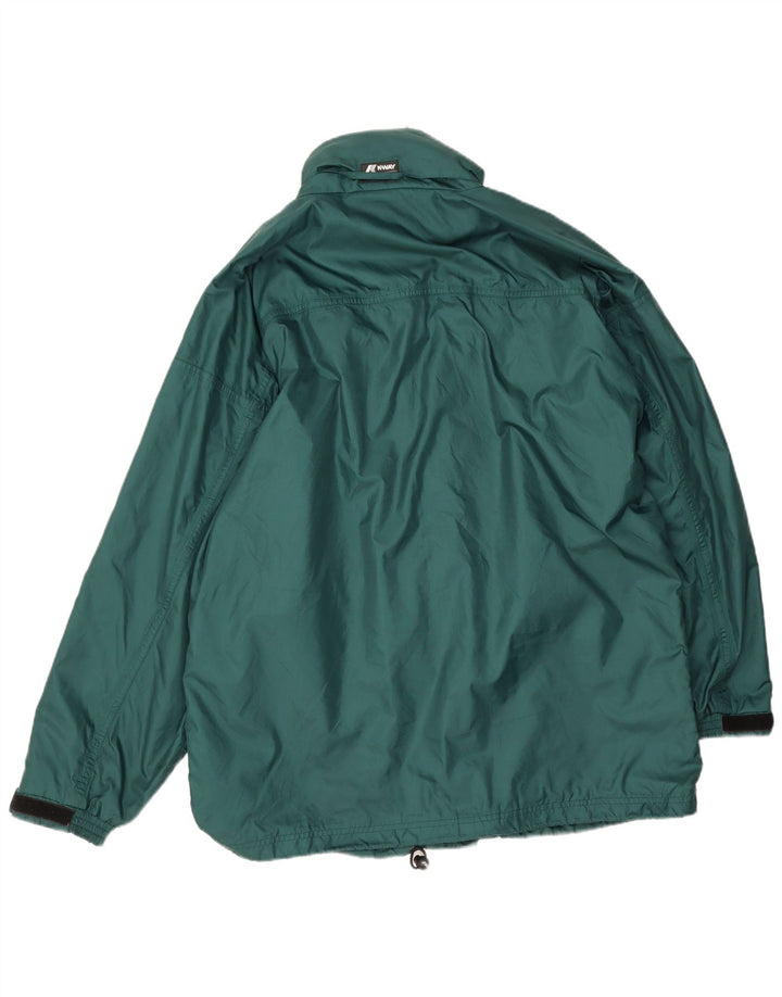 K-Way Veste de pluie coupe ample pour homme UK 40 Large Vert Polyamide