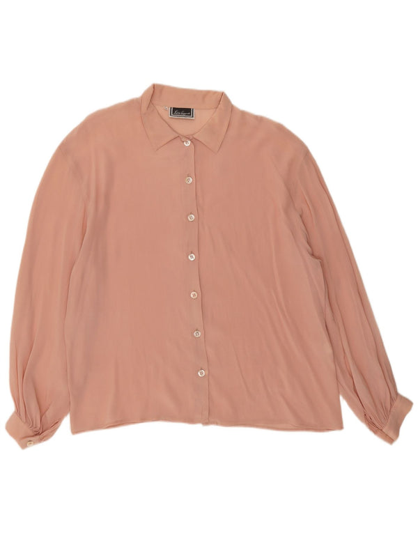 Luisa Spagnoli Femme Chemisier IT 46 Large Rose Acétate