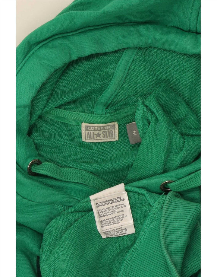 Converse Pull à Capuche Graphique Homme Vert Moyen Coton