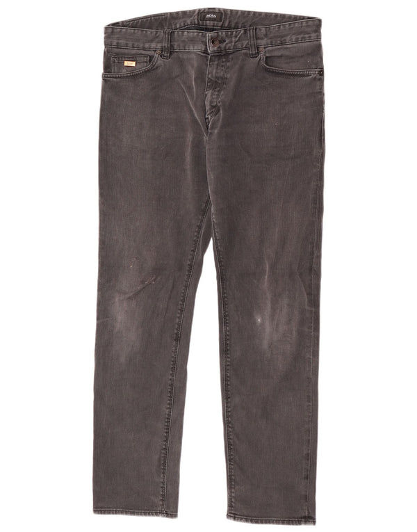 Hugo Boss Jean droit Maine coupe droite W34 L30 homme gris