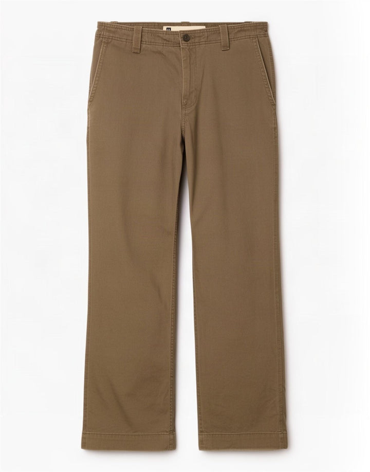 Gap Pantalon Chino Bootcut Homme W33 L32 Kaki Coton