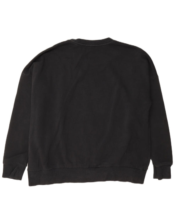 Adidas Sweat-shirt graphique pour femme UK 20/22 XL Noir Coton