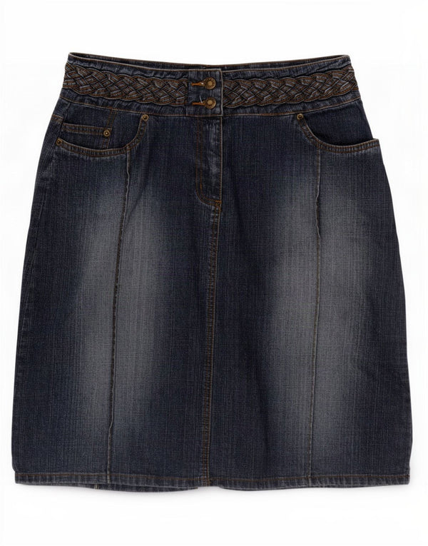 Bay Jupe en jean pour femme UK 14 Large W32 Bleu Coton