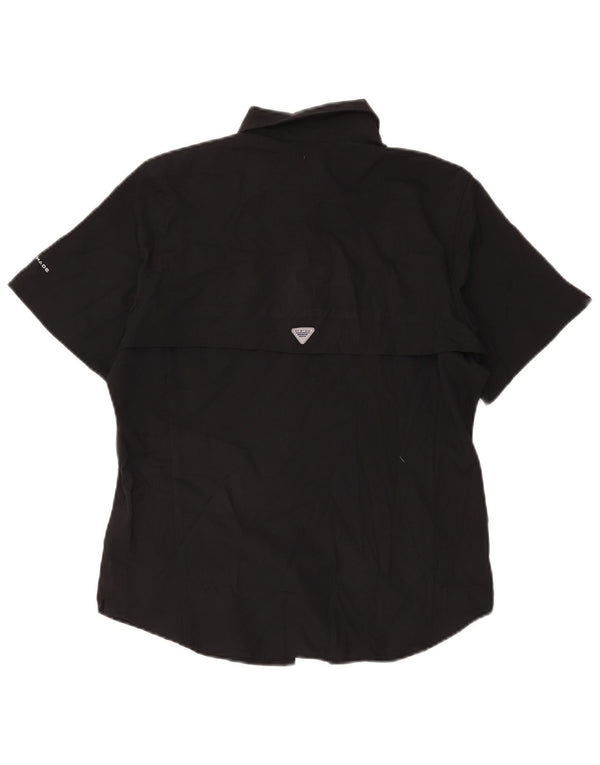 Columbia Chemise à manches courtes Omni-Shade pour femme UK 14 Noir Moyen Polyester