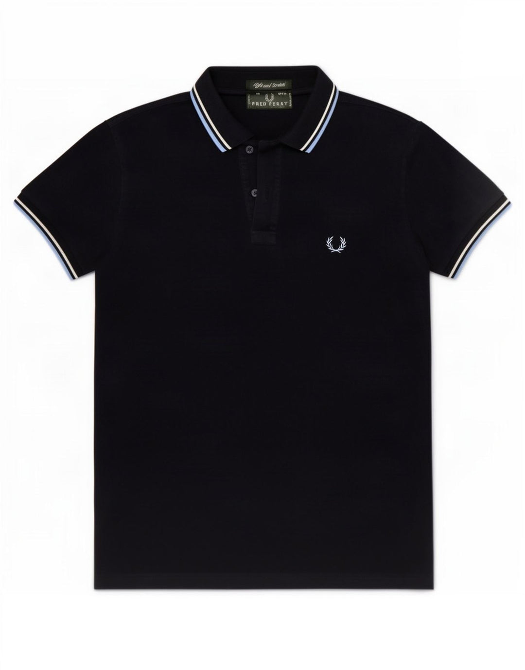 Fred Perry Polo Homme Petit Bleu Marine Coton