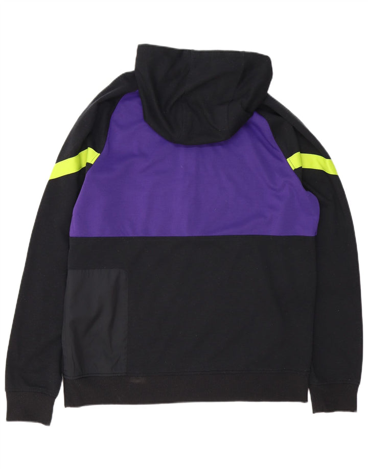 Nike Pull à capuche zippé pour homme en polyester color block Noir Taille L